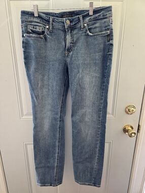Silver Jeans Midwash Blue Straight Jeans 31x31